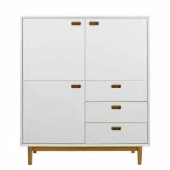 Tenzo Highboard Svea - Weiß / Eiche Dekor 13 Tenzo Highboard Svea - Weiß / Eiche Dekor -WOHNZIMMERMÖBEL Verkäufe 1000179428 190724 06293500224 DETAILS P000000001000179428