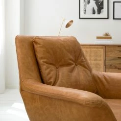 Studio Copenhagen Sessel Pimentas - Echtleder - Braun -WOHNZIMMERMÖBEL Verkäufe 1000179436 200324 14463400007 DETAILS P000000001000179436