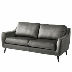 Jack & Alice Sofa Tennyson (3-Sitzer) - Samt - Grau