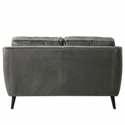 Jack & Alice Sofa Tennyson (2-Sitzer) - Samt - Grau -WOHNZIMMERMÖBEL Verkäufe 1000180141 200727 14465100020 DETAILS P000000001000180141
