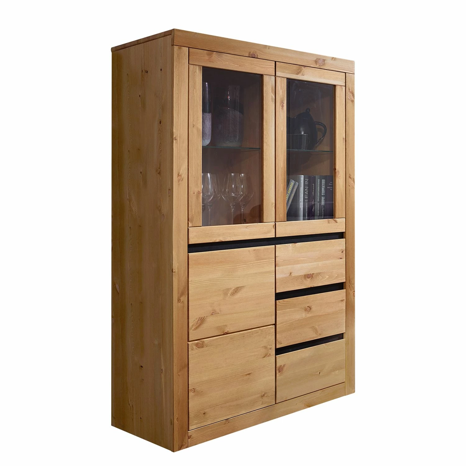Naturoo Highboard Maceio I - Kiefer Massiv - Kiefer 1 Naturoo Highboard Maceio I - Kiefer Massiv - Kiefer