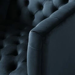 Jack & Alice Sessel Reynella - Samt - Marineblau -WOHNZIMMERMÖBEL Verkäufe 1000180878 201021 13454400005 DETAILS P000000001000180878