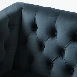 Jack & Alice Sessel Reynella - Samt - Marineblau -WOHNZIMMERMÖBEL Verkäufe 1000180878 201021 13454700007 DETAILS P000000001000180878