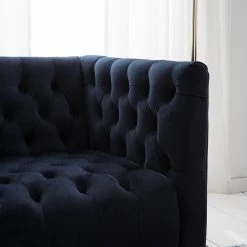 Jack & Alice Sessel Reynella - Samt - Marineblau -WOHNZIMMERMÖBEL Verkäufe 1000180878 210202 11335300003 DETAILS P000000001000180878