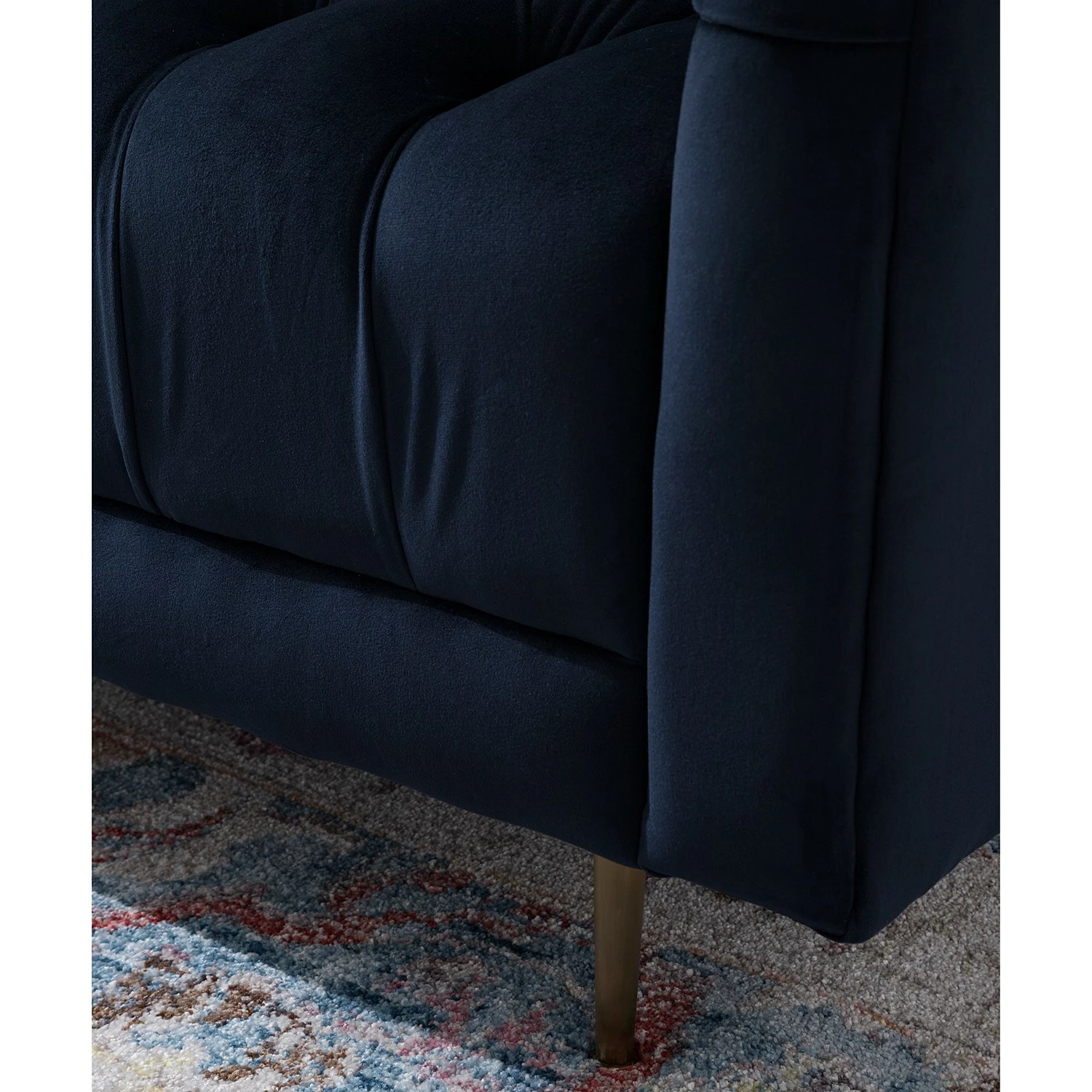 Jack & Alice Sofa Reynella II (3-sitzer) - Samt - Marineblau 15 Jack & Alice Sofa Reynella II (3-sitzer) - Samt - Marineblau – Bild 15