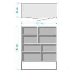 Red Living Highboard Frahan - Wildeiche / Schwarz -WOHNZIMMERMÖBEL Verkäufe 1000181277 211018 083456000514 SKETCH DETAILS P000000001000181277 sketch