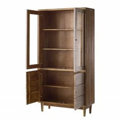 Ars manufacti Vitrinenschrank Buuda - Akazie massiv - Ecru / Akazie 26 Ars manufacti Vitrinenschrank Buuda - Akazie massiv - Ecru / Akazie -WOHNZIMMERMÖBEL Verkäufe 1000182056 200225 06193500019 DETAILS P000000001000182056