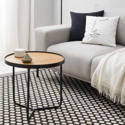 Fredriks Couchtisch Permet - Echtholzfurnier - Eiche / Schwarz - Durchmesser: 50 cm 14 Fredriks Couchtisch Permet - Echtholzfurnier - Eiche / Schwarz - Durchmesser: 50 cm -WOHNZIMMERMÖBEL Verkäufe 1000182059 200218 06040200012 MOOD DETAILS P000000001000182059 mood