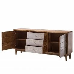 Ars manufacti Sideboard Buuda - Akazie massiv - Ecru / Akazie -WOHNZIMMERMÖBEL Verkäufe 1000182064 200225 06193600028 DETAILS P000000001000182064