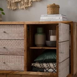 Ars manufacti Sideboard Buuda - Akazie massiv - Ecru / Akazie -WOHNZIMMERMÖBEL Verkäufe 1000182064 200227 06193200031 MOOD DETAILS P000000001000182064 mood