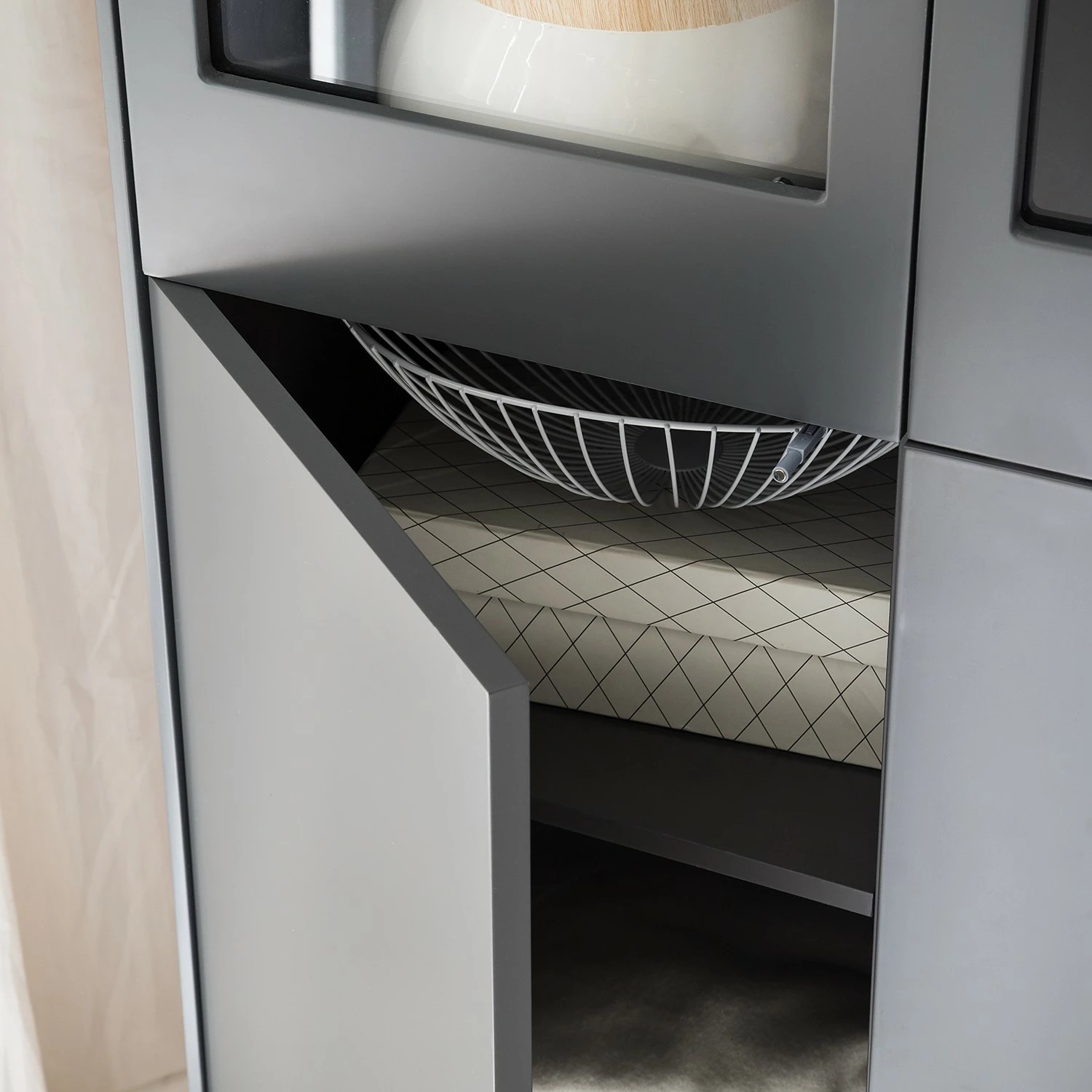 Mørteens Wohnwand Lindholm II (4-teilig) - Eiche teilmassiv - Grau 17 Mørteens Wohnwand Lindholm II (4-teilig) - Eiche teilmassiv - Grau – Bild 17