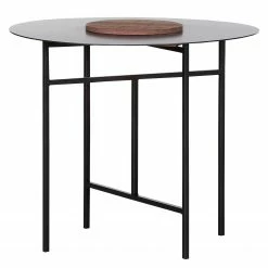 Ars manufacti Beistelltisch Fylo - Metall / Altholz massiv - Schwarz - Höhe: 51 cm