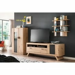 Naturoo TV-Lowboard Coulogne II - Balkeneiche Dekor / Anthrazit - Breite: 179 cm 16 Naturoo TV-Lowboard Coulogne II - Balkeneiche Dekor / Anthrazit - Breite: 179 cm -WOHNZIMMERMÖBEL Verkäufe 1000182658 190725 11581000109 MOOD DETAILS P000000001000182658 mood