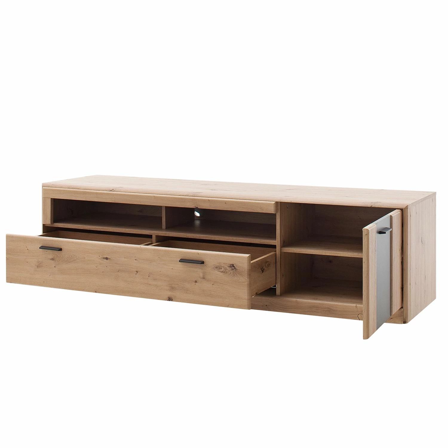 Naturoo TV-Lowboard Coulogne I - Balkeneiche Dekor / Anthrazit - Breite: 179 cm 2 Naturoo TV-Lowboard Coulogne I - Balkeneiche Dekor / Anthrazit - Breite: 179 cm – Bild 2