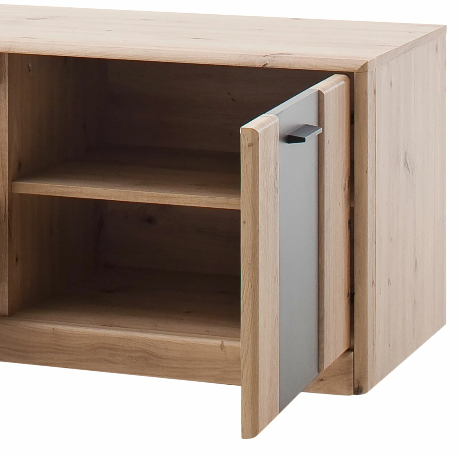 Naturoo TV-Lowboard Coulogne I - Balkeneiche Dekor / Anthrazit - Breite: 179 cm 4 Naturoo TV-Lowboard Coulogne I - Balkeneiche Dekor / Anthrazit - Breite: 179 cm – Bild 4