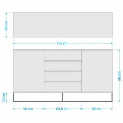 Ars Natura Sideboard Nozza II - Echtholzfurnier - Eiche / Schwarz -WOHNZIMMERMÖBEL Verkäufe 1000182814 211018 083456000516 SKETCH DETAILS P000000001000182814 sketch