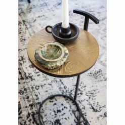 Ars manufacti Beistelltisch Nikko V - Metall - Messing Antik / Schwarz -WOHNZIMMERMÖBEL Verkäufe 1000182819 220505 021 MOOD DETAILS P000000001000182819 mood