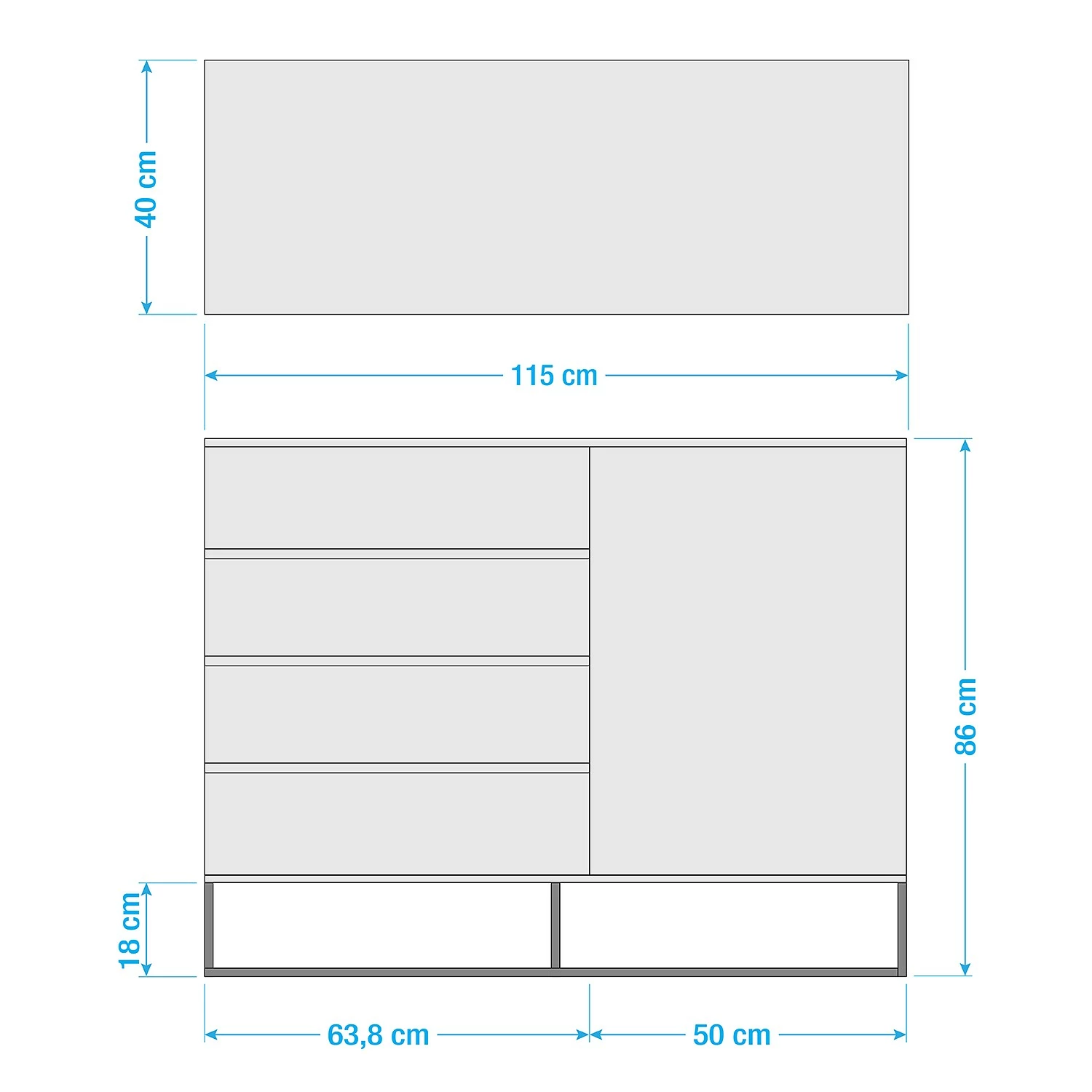 Ars Natura Kommode Nozza - Echtholzfurnier - Eiche / Schwarz 19 Ars Natura Kommode Nozza - Echtholzfurnier - Eiche / Schwarz – Bild 19