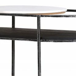 Red Living Couchtisch Pondo - Akazie massiv / Marmor - Schwarz / Weiß -WOHNZIMMERMÖBEL Verkäufe 1000182837 190731 14365600083 DETAILS P000000001000182837