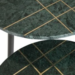 Jack & Alice Beistelltisch Marbollo III (2-teilig) - Marmor / Metall - Grün / Gold -WOHNZIMMERMÖBEL Verkäufe 1000182843 190731 14365700096 DETAILS P000000001000182843
