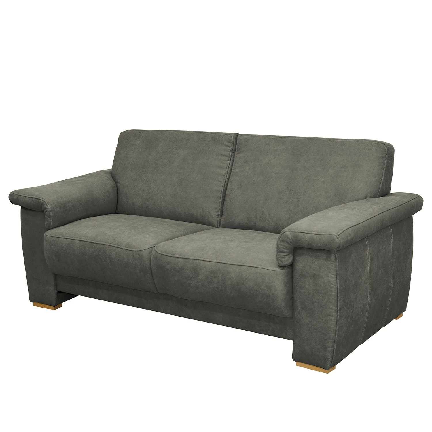 Modoform Sofa Picabu (2-Sitzer) - Antiklederlook - Dunkelgrau 1 Modoform Sofa Picabu (2-Sitzer) - Antiklederlook - Dunkelgrau