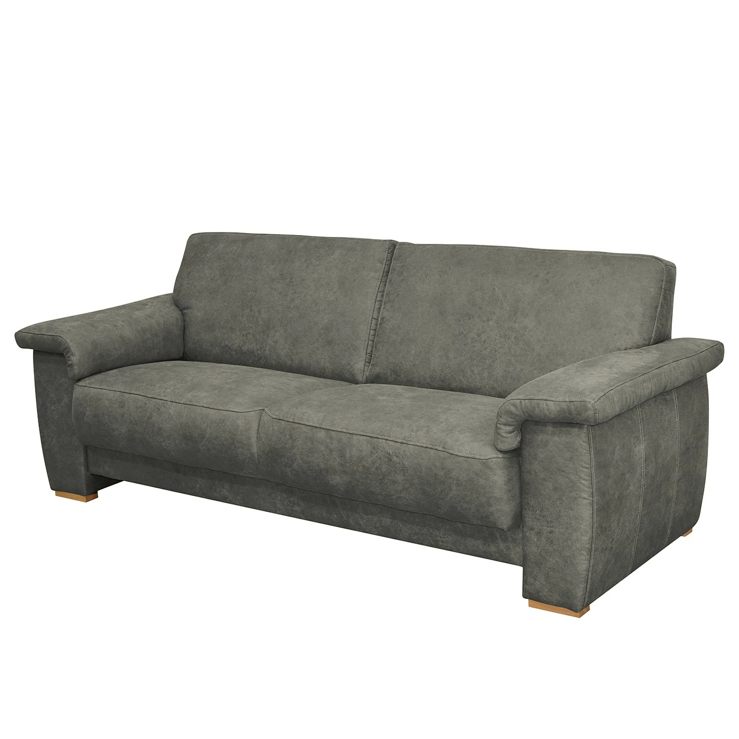 Modoform Sofa Picabu (3-Sitzer) - Antiklederlook - Dunkelgrau 1 Modoform Sofa Picabu (3-Sitzer) - Antiklederlook - Dunkelgrau