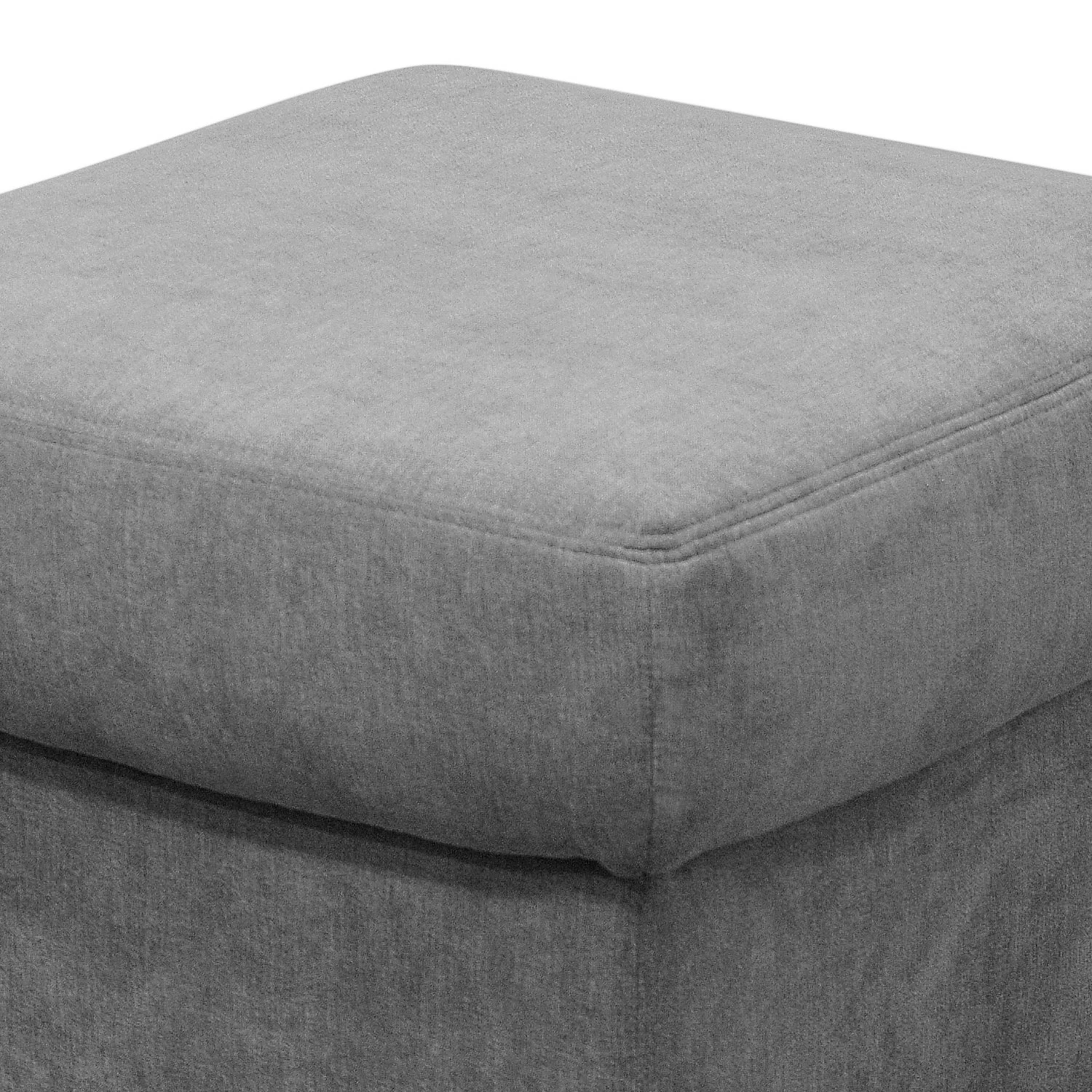 Modoform Polsterhocker Wells - Flachgewebe - Grau 5 Modoform Polsterhocker Wells - Flachgewebe - Grau – Bild 5