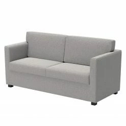 Loftscape Sofa Nibley I (2-Sitzer) - Webstoff - Lichtgrau