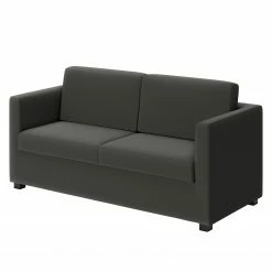 Loftscape Sofa Deven IV (2-Sitzer) - Pigmentiertes Leder - Anthrazit