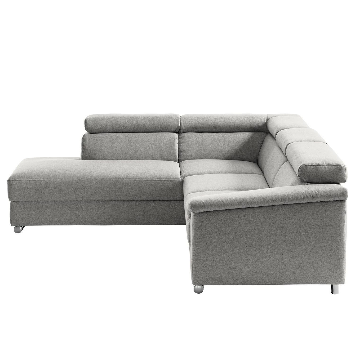 Fredriks Ecksofa Swain - Webstoff - Lichtgrau - Longchair davorstehend links - Schlaffunktion 7 Fredriks Ecksofa Swain - Webstoff - Lichtgrau - Longchair davorstehend links - Schlaffunktion – Bild 7