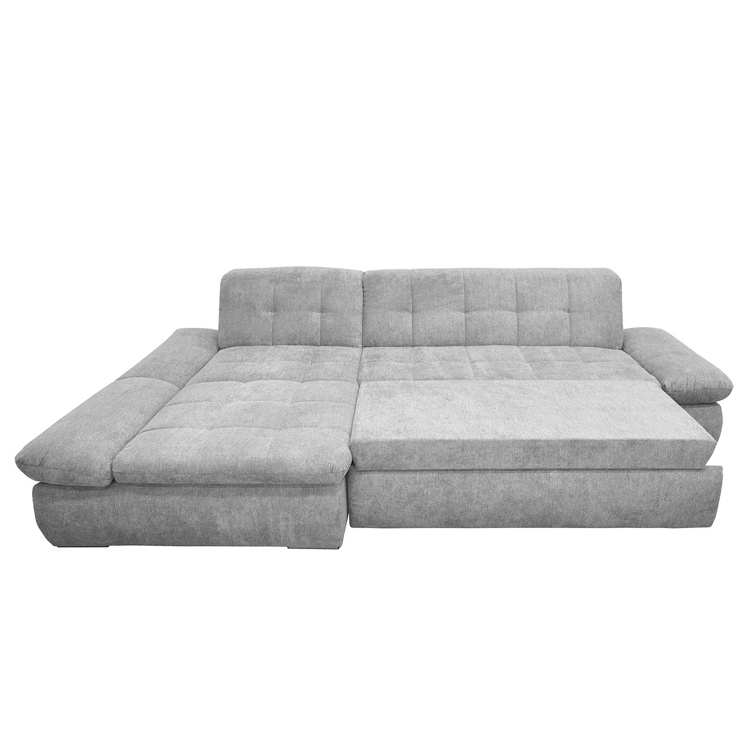 Loftscape Ecksofa Lemley - Webstoff - Platin - Longchair davorstehend links - Schlaffunktion 5 Loftscape Ecksofa Lemley - Webstoff - Platin - Longchair davorstehend links - Schlaffunktion – Bild 5