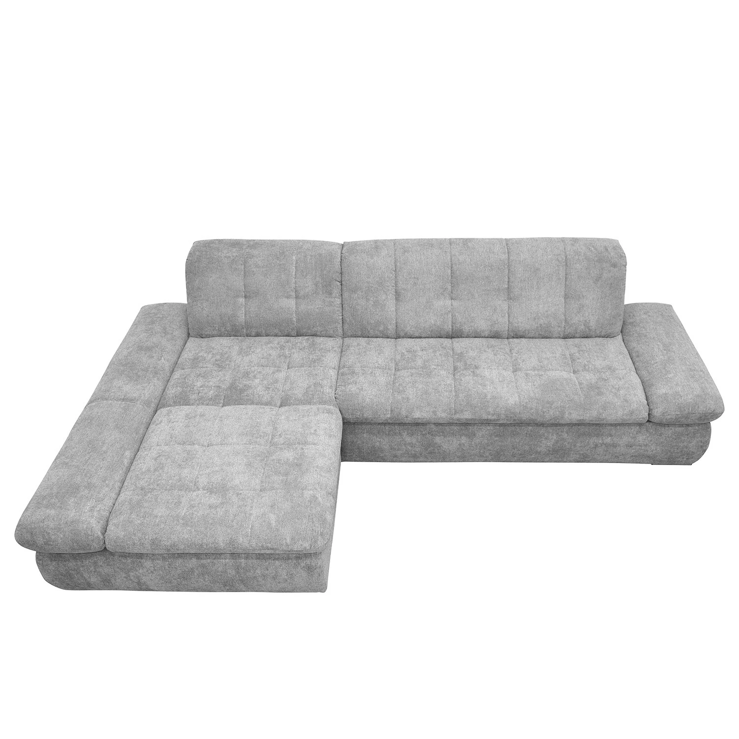 Loftscape Ecksofa Lemley - Webstoff - Platin - Longchair davorstehend links - Schlaffunktion 7 Loftscape Ecksofa Lemley - Webstoff - Platin - Longchair davorstehend links - Schlaffunktion – Bild 7