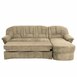 Modoform Ecksofa Wells - Flachgewebe - Cappuccino - Longchair davorstehend rechts - Schlaffunktion -WOHNZIMMERMÖBEL Verkäufe 1000183491 191111 17591601006 DETAILS P000000001000183491