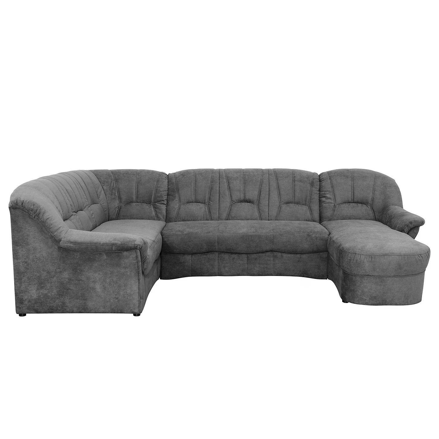 Modoform Wohnlandschaft Wells - Flachgewebe - Grau - Longchair davorstehend rechts / Ottomane links - Keine Funktion 3 Modoform Wohnlandschaft Wells - Flachgewebe - Grau - Longchair davorstehend rechts / Ottomane links - Keine Funktion – Bild 3