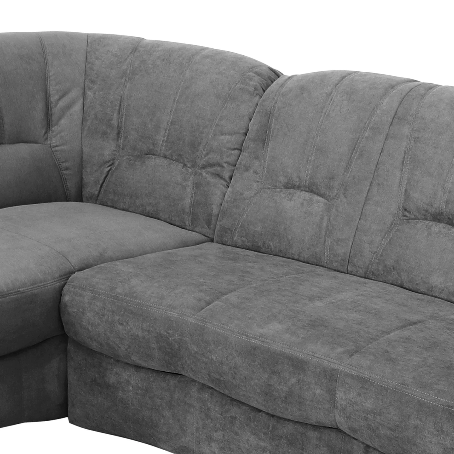 Modoform Wohnlandschaft Wells - Flachgewebe - Grau - Longchair davorstehend rechts / Ottomane links - Keine Funktion 8 Modoform Wohnlandschaft Wells - Flachgewebe - Grau - Longchair davorstehend rechts / Ottomane links - Keine Funktion – Bild 8