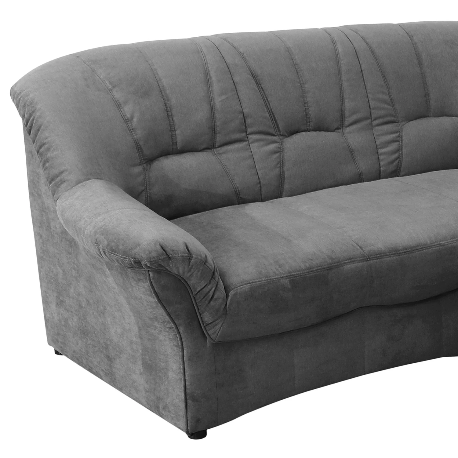 Modoform Wohnlandschaft Wells - Flachgewebe - Grau - Longchair davorstehend rechts / Ottomane links - Keine Funktion 9 Modoform Wohnlandschaft Wells - Flachgewebe - Grau - Longchair davorstehend rechts / Ottomane links - Keine Funktion – Bild 9