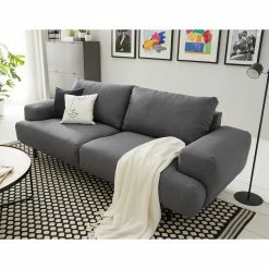 Fredriks Sofa Nampa II (3-Sitzer) - Webstoff - Hellgrau -WOHNZIMMERMÖBEL Verkäufe 1000183921 200211 09331600002 MOOD DETAILS P000000001000183921 mood