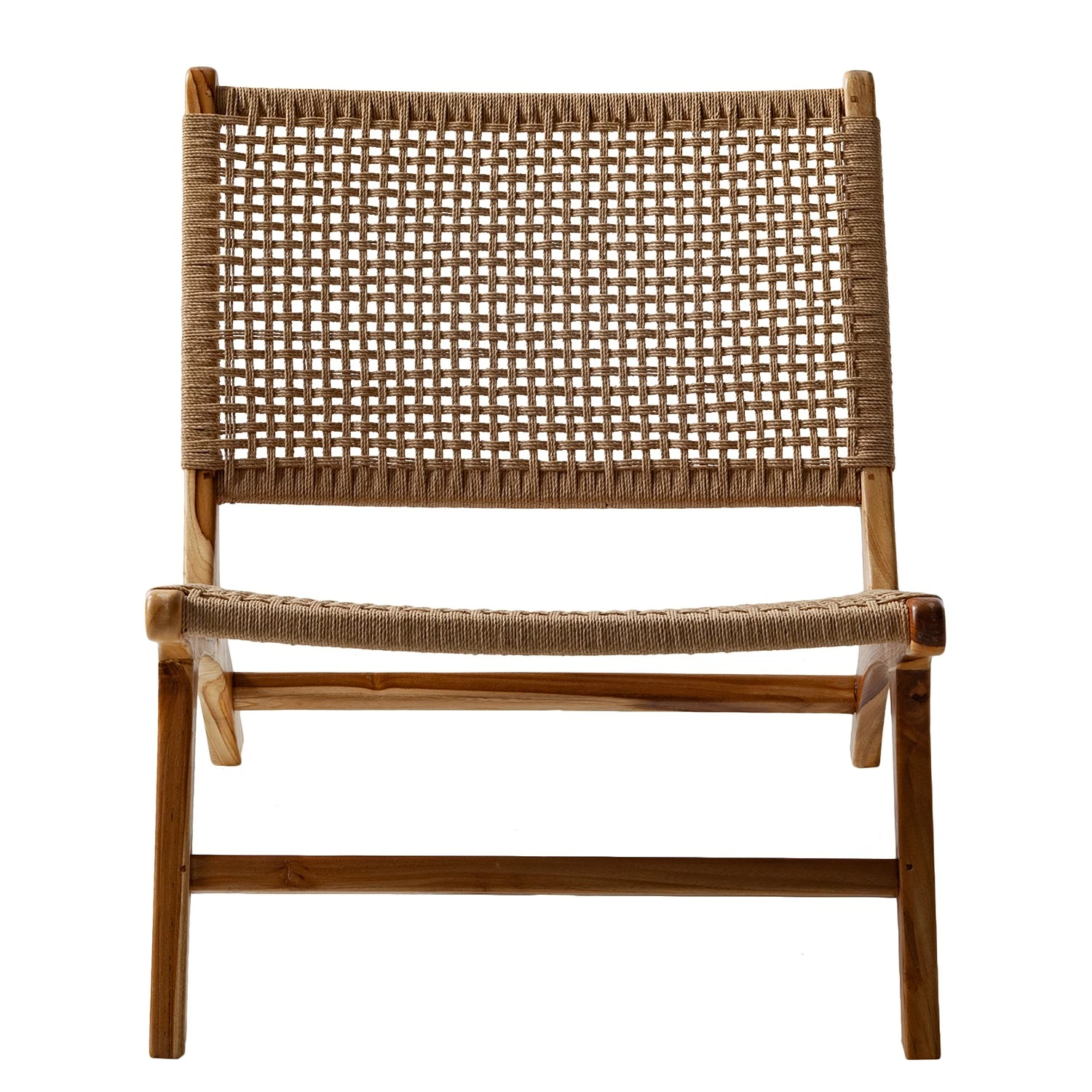 Ars manufacti Loungesessel Sulina - Papiergeflecht/ Teakholz massiv - Natur / Teak 4 Ars manufacti Loungesessel Sulina - Papiergeflecht/ Teakholz massiv - Natur / Teak – Bild 4