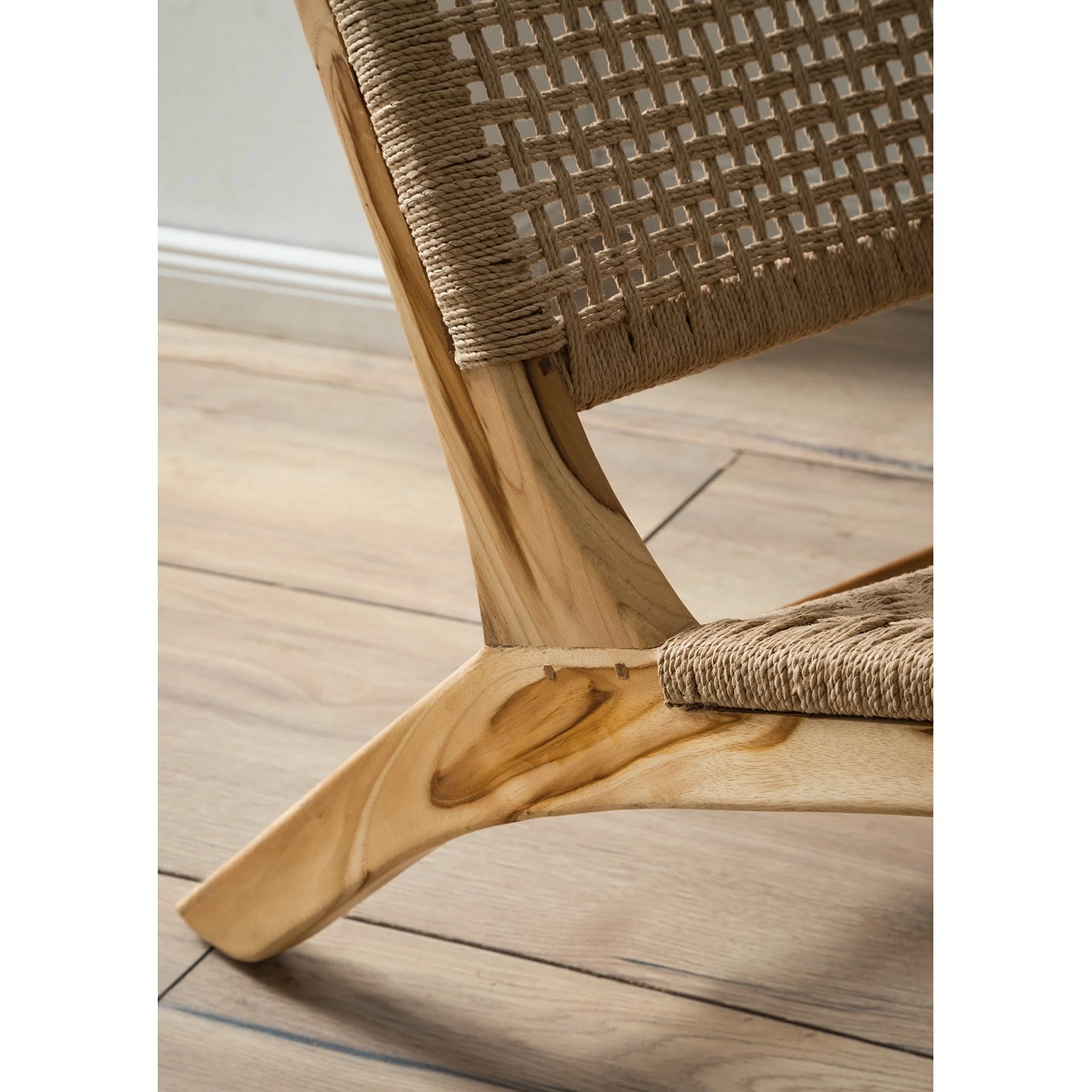 Ars manufacti Loungesessel Sulina - Papiergeflecht/ Teakholz massiv - Natur / Teak 13 Ars manufacti Loungesessel Sulina - Papiergeflecht/ Teakholz massiv - Natur / Teak – Bild 13