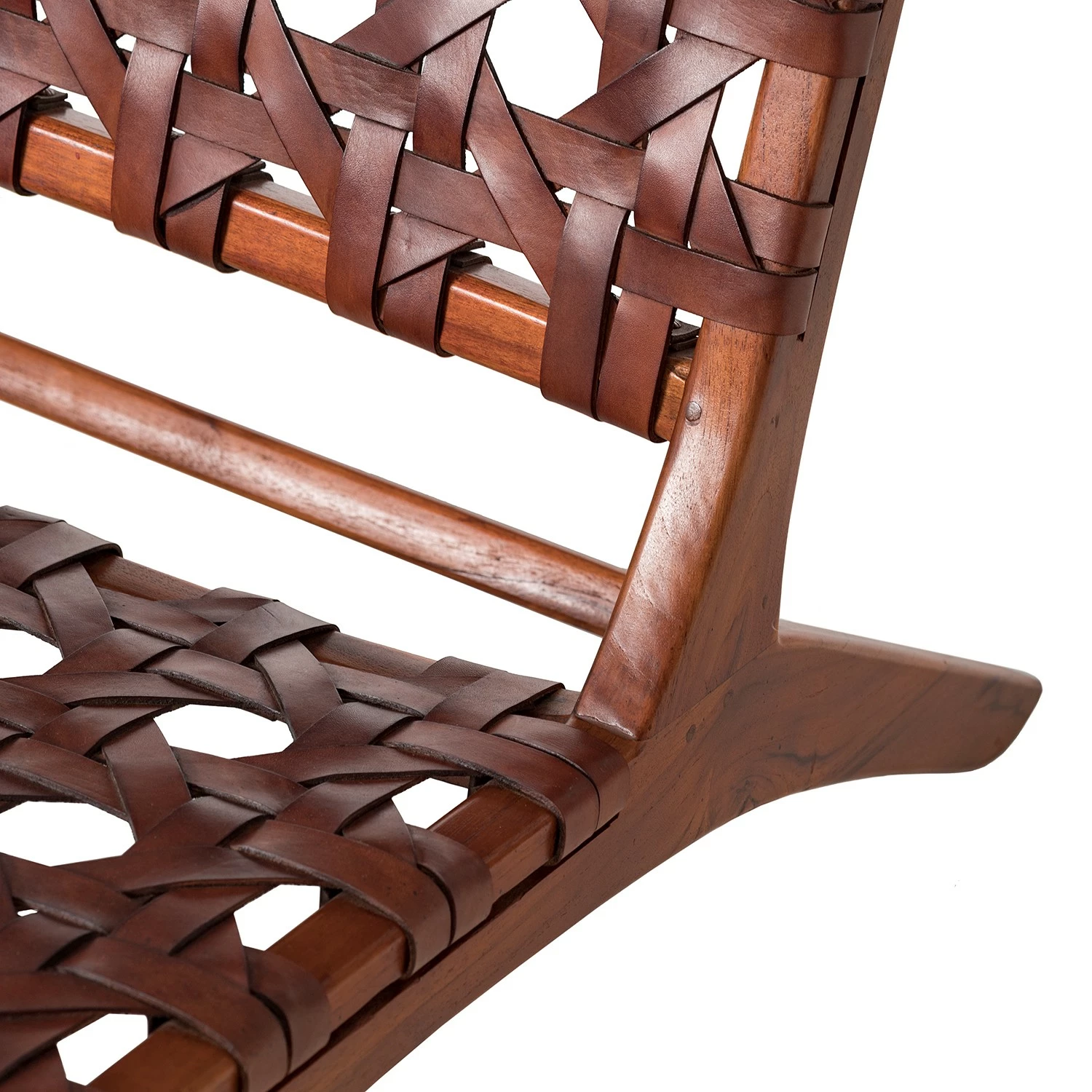 Ars manufacti Loungesessel Copan - Echtleder / Teakholz massiv - Cognacbraun / Teak 11 Ars manufacti Loungesessel Copan - Echtleder / Teakholz massiv - Cognacbraun / Teak – Bild 11