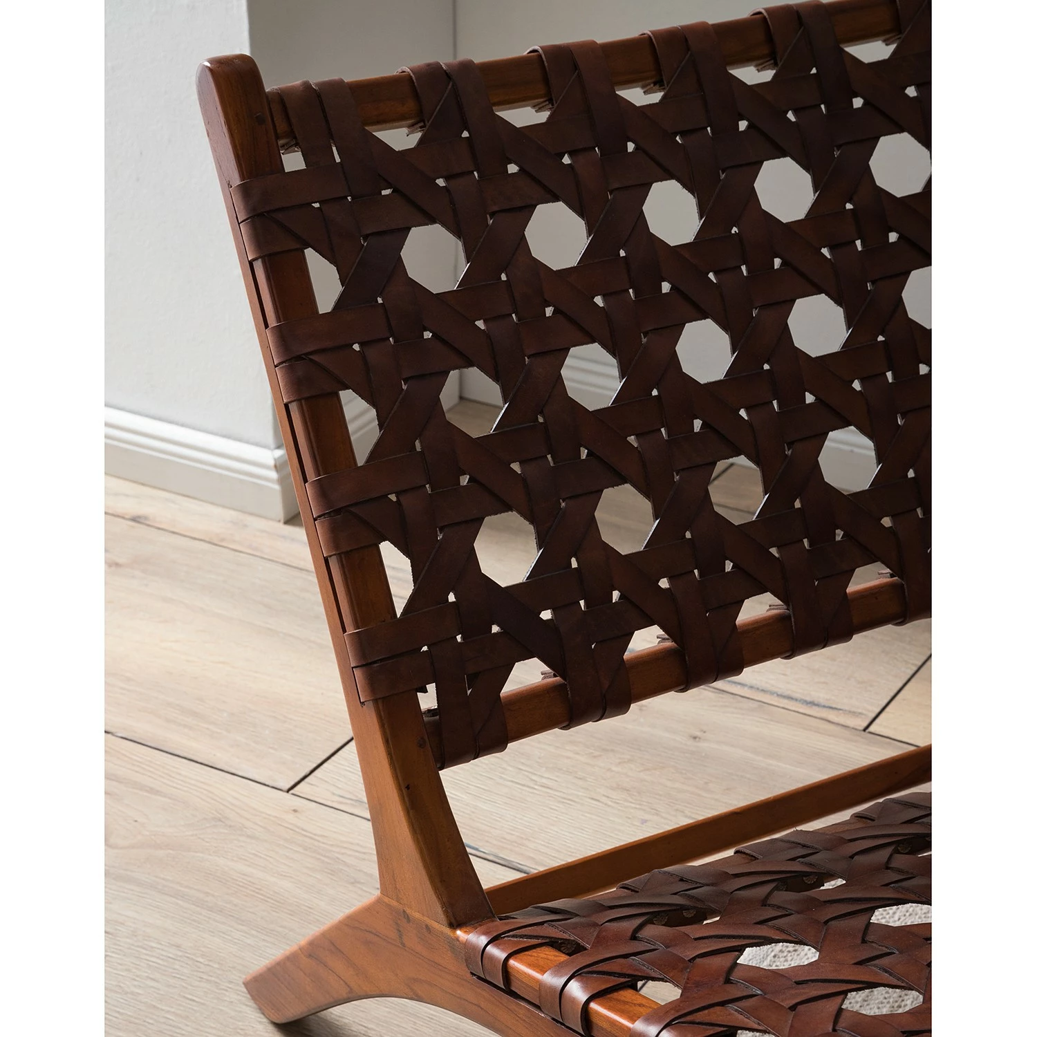 Ars manufacti Loungesessel Copan - Echtleder / Teakholz massiv - Cognacbraun / Teak 13 Ars manufacti Loungesessel Copan - Echtleder / Teakholz massiv - Cognacbraun / Teak – Bild 13