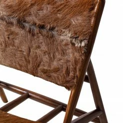 Ars manufacti Loungesessel Howden - Kuhfell / Teakholz massiv - Kuhmuster / Teak -WOHNZIMMERMÖBEL Verkäufe 1000183950 200414 13371300005 DETAILS P000000001000183950