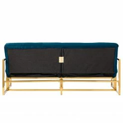 Jack & Alice Schlafsofa Cocora I - Samt - Marineblau -WOHNZIMMERMÖBEL Verkäufe 1000183955 200204 08555600061 DETAILS P000000001000183955