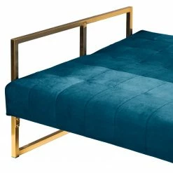 Jack & Alice Schlafsofa Cocora I - Samt - Marineblau -WOHNZIMMERMÖBEL Verkäufe 1000183955 200204 08555600065 DETAILS P000000001000183955