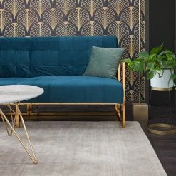 Jack & Alice Schlafsofa Cocora I - Samt - Marineblau -WOHNZIMMERMÖBEL Verkäufe 1000183955 200408 21192100015 DETAILS P000000001000183955