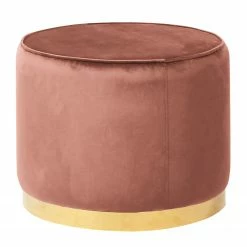 Jack & Alice Polsterhocker Velia - Samt - Mauve -WOHNZIMMERMÖBEL Verkäufe 1000183969 191217 14470500085 DETAILS P000000001000183969