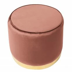 Jack & Alice Polsterhocker Velia - Samt - Mauve -WOHNZIMMERMÖBEL Verkäufe 1000183969 191217 14470500086 DETAILS P000000001000183969