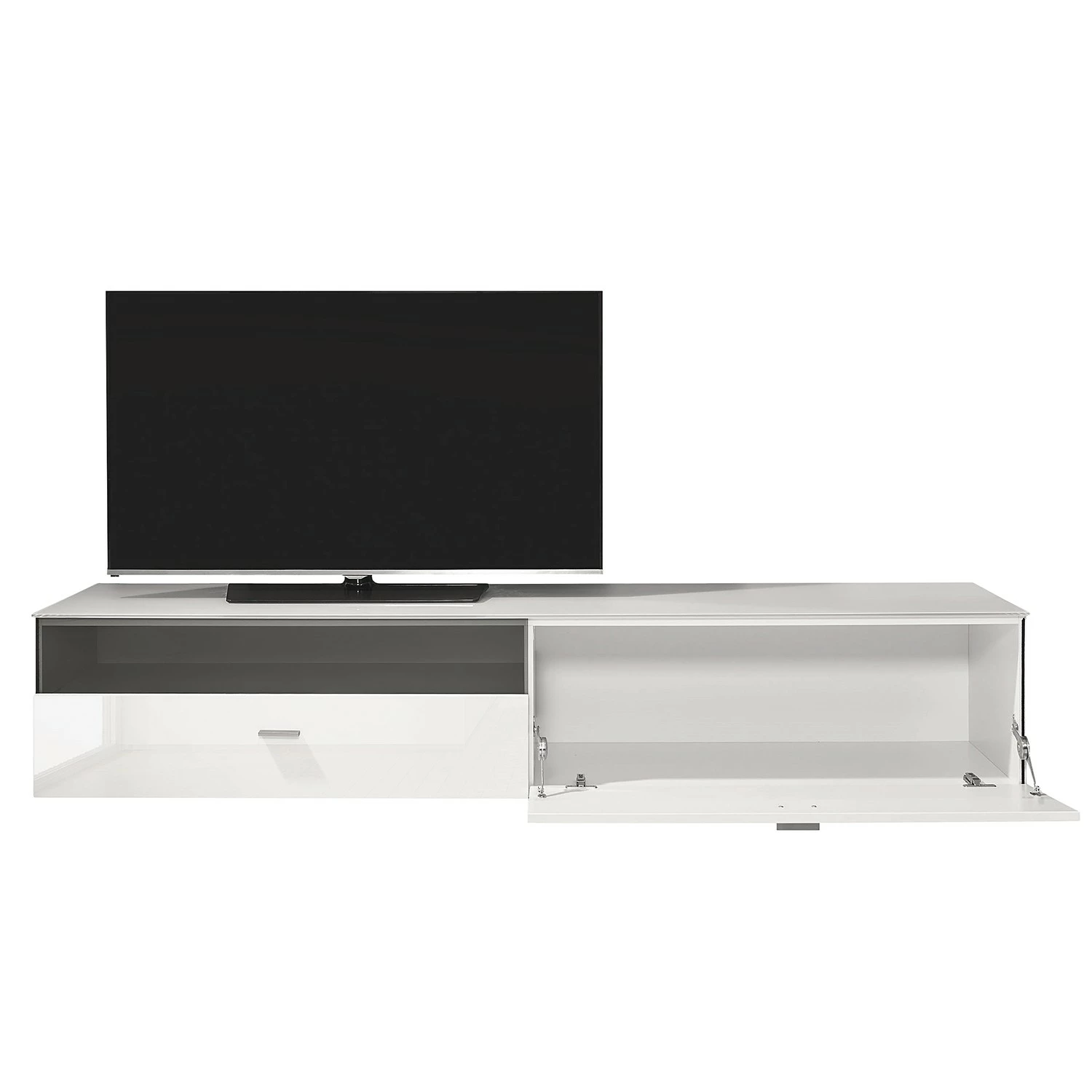 Now! by hülsta TV-Lowboard now no. 14 - Hochglanz Weiß - Ausrichtung rechts 4 Now! by hülsta TV-Lowboard now no. 14 - Hochglanz Weiß - Ausrichtung rechts – Bild 4