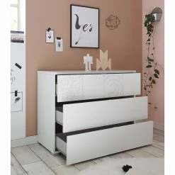 LC Spa Kommode Laussonne - Hochglanz Weiß / Matt Weiß -WOHNZIMMERMÖBEL Verkäufe 1000184307 210323 15252401948 DETAILS P000000001000184307