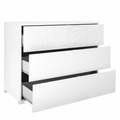 LC Spa Kommode Laussonne - Hochglanz Weiß / Matt Weiß -WOHNZIMMERMÖBEL Verkäufe 1000184307 210323 15252501949 DETAILS P000000001000184307